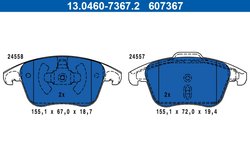 Set placute frana ATE 13.0460-7367.2