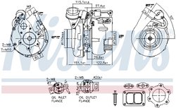 TURBINA NISSENS 93617 - Compatibil cu BOVA, DAF, GINAF