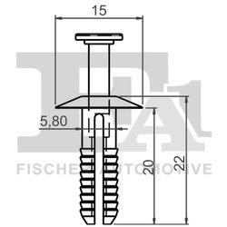 Clip, tampon FA1 10-20009.25