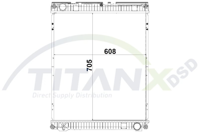 Radiator racire motor TITANX RX139017
