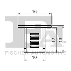 CLIPS, ACOPERIRE DECORATIVA SI PROTECTIE FA1 11-10017.25 - Compatibil cu SEAT, VW