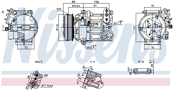 Compresor climatizare Nissens 890591