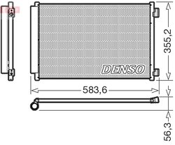RADIATOR CLIMATIZARE DENSO DCN09146 - Compatibil cu FIAT, LANCIA