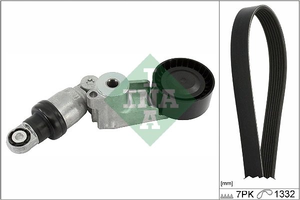 Set curea transmisie cu caneluri INA 529 0555 10