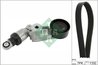 Set curea transmisie cu caneluri INA 529 0555 10