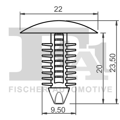 clips, acoperire decorativa si protectie FA1 33-10018.25