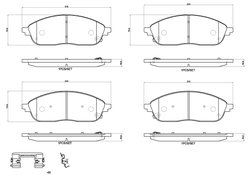 Set placute frana Brembo P 37 031