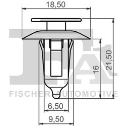 CLIPS, ACOPERIRE DECORATIVA SI PROTECTIE FA1 13-40003.5 - Compatibil cu FORD