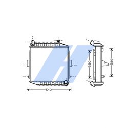 Radiator racire motor HIGHWAY AUTOMOTIVE 10108002