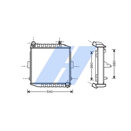 Radiator racire motor HIGHWAY AUTOMOTIVE 10108002