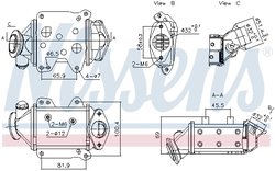 RADIATOR RECIRCULARE GAZE ESAPAMENT NISSENS 989457 - Compatibil cu ALFA ROMEO, FIAT, OPEL, VAUXHALL