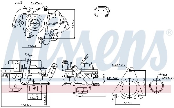 Supapa EGR Nissens 98379