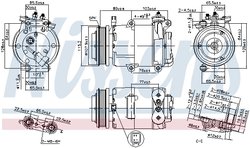 COMPRESOR CLIMATIZARE NISSENS 89383 - Compatibil cu FORD, VOLVO