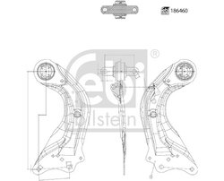 Brat suspensie Febi Bilstein 186460