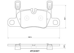 Set placute frana Brembo P 65 056
