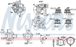 TURBINA NISSENS 93633 - Compatibil cu VOLVO