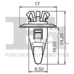 CLIPS, ACOPERIRE DECORATIVA SI PROTECTIE FA1 77-40042.10 - Compatibil cu TOYOTA