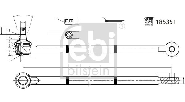 Bieleta directie Febi Bilstein 185351