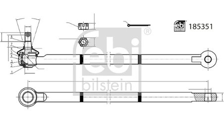 Bieleta directie Febi Bilstein 185351