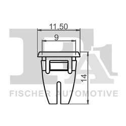 clips, acoperire decorativa si protectie FA1 14-60002.25