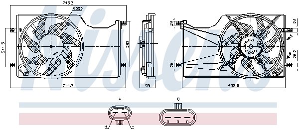 Ventilator radiator racire Nissens 850098