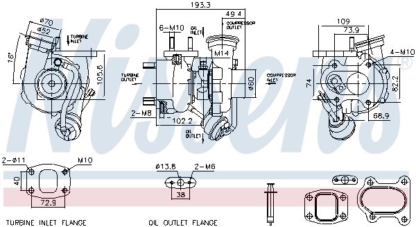 Turbina Nissens 93784