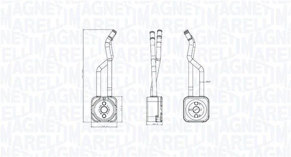 RADIATOR ULEI / TERMOFLOT MAGNETI MARELLI 350300003800 - Compatibil cu SEAT, SKODA, VW