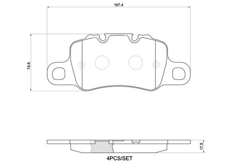 SET PLACUTE FRANA BREMBO P 65 055 - Compatibil cu PORSCHE