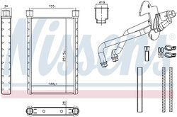 SCHIMBATOR CALDURA INCALZIRE HABITACLU NISSENS 707282 - Compatibil cu BMW