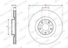 DISC FRANA FERODO DDF3052C - Compatibil cu ALFA ROMEO
