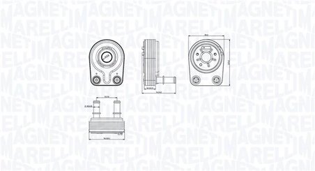 Radiator ulei / termoflot Magneti Marelli 350300001400