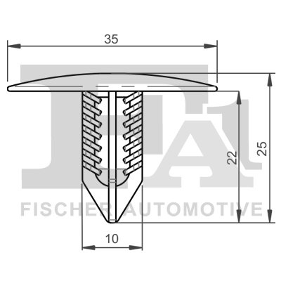 CLIPS, ACOPERIRE DECORATIVA SI PROTECTIE FA1 22-10004.10 - Compatibil cu DACIA, RENAULT