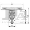 CLIPS, ACOPERIRE DECORATIVA SI PROTECTIE FA1 22-10004.10 - Compatibil cu DACIA, RENAULT