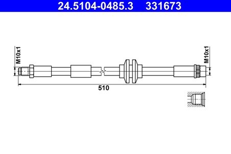 Furtun frana ATE 24.5104-0485.3