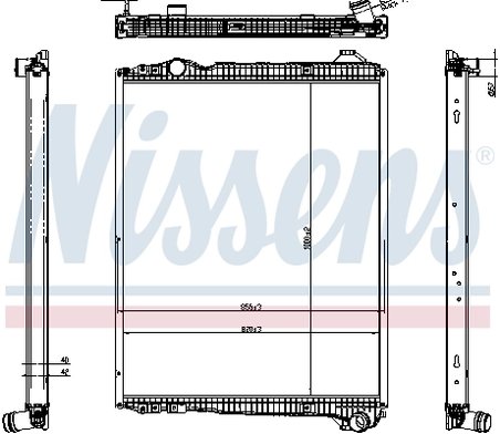 RADIATOR RACIRE MOTOR NISSENS 606323 - Compatibil cu SCANIA