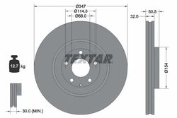 DISC FRANA TEXTAR 92348903 - Compatibil cu MAZDA