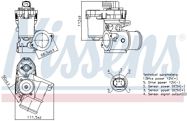 Supapa EGR Nissens 98347