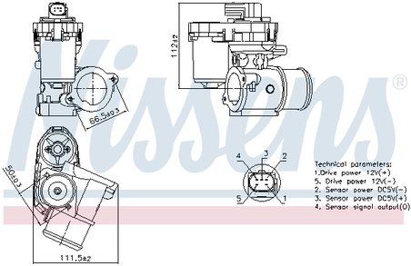 Supapa EGR Nissens 98347