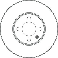 DISC FRANA TRW DF6831 - Compatibil cu OPEL