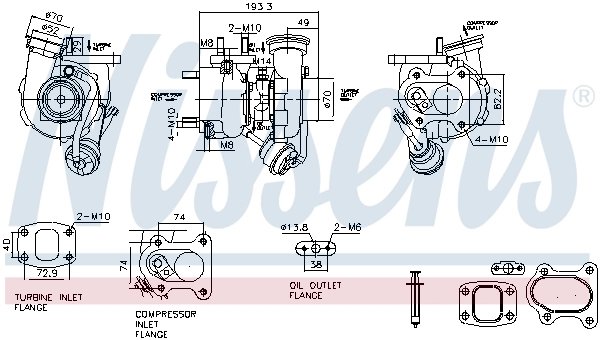 Turbina Nissens 93829