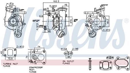 Turbina Nissens 93829