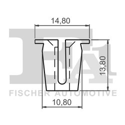 CLIPS, ACOPERIRE DECORATIVA SI PROTECTIE FA1 13-60001.10 - Compatibil cu FORD