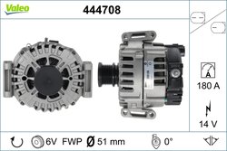 ALTERNATOR VALEO 444708 - Compatibil cu MERCEDES-BENZ