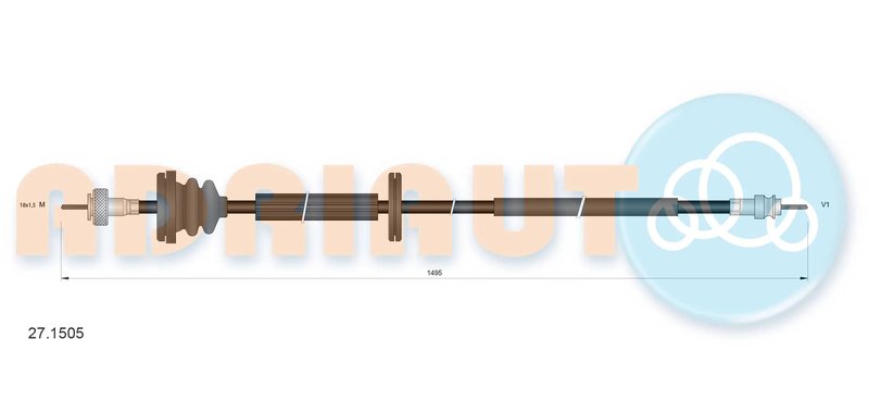 ARBORE TAHOMETRU ADRIAUTO 27.1505 - Piesa auto compatibila cu mai multe marci