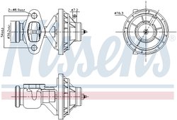 Supapa EGR Nissens 98390