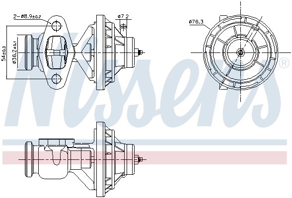 Supapa EGR Nissens 98390