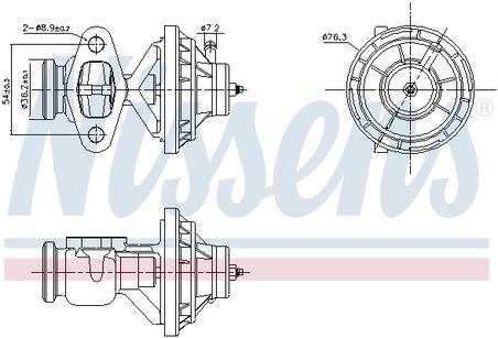 Supapa EGR Nissens 98390