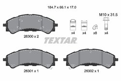 Set placute frana Textar 2630001