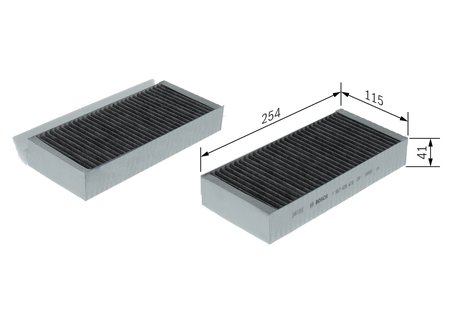Filtru aer habitaclu BOSCH 1 987 435 618