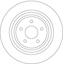 DISC FRANA TRW DF6976 - Compatibil cu FORD
